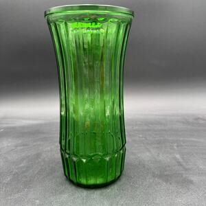 Vintage E. O. Brody Hoosier Glass Green Vase 4088-G 8.5"